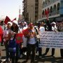 Marche d'ouverture du Forum social mondial 2011 à Dakar