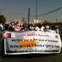 Marche d'ouverture du Forum social mondial 2011 à Dakar